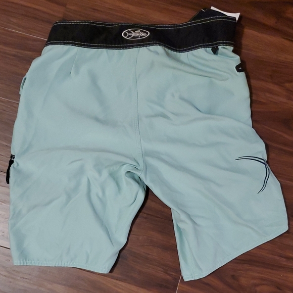 Men's Tormenter Mint Green Swim Board Shorts - Picture 5 of 7